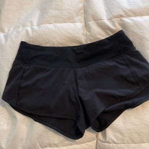 Lululemon speed up black shorts